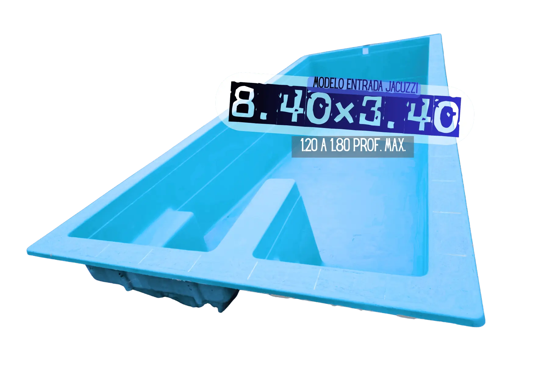 Piscina 8,40 por 3,40 metros
